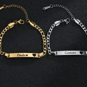 Stainless Steel Children's Bracelet engraved Bracelet