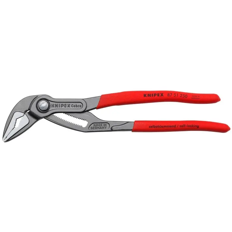 KNIPEX (87 51 250) Cobra® Extra-Slim (ES) Water Pump Pliers, Ideal for Nut, Button & Pipe Tasks, General-Purpose Hand Tool with Strong Force Application