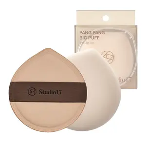 STUDIO17 Pang Pang Makeup Powder Puff 1 Pc | Big Makeup Sponge for Foundation | Fluffy Cushion Puff Blender With Latex | Korean Makeup Puff for Foundation and Powder | 2.2In Diamater