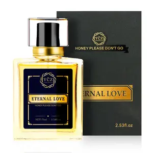 YCZ Eternal Love Men's Eau De Cologne 2.53 oz - Long Lasting Captivating Scent with Bold Confident Floral Spicy Notes for Birthday Gift - Luxurious Perfume with Citrus Rose Spicy Notes