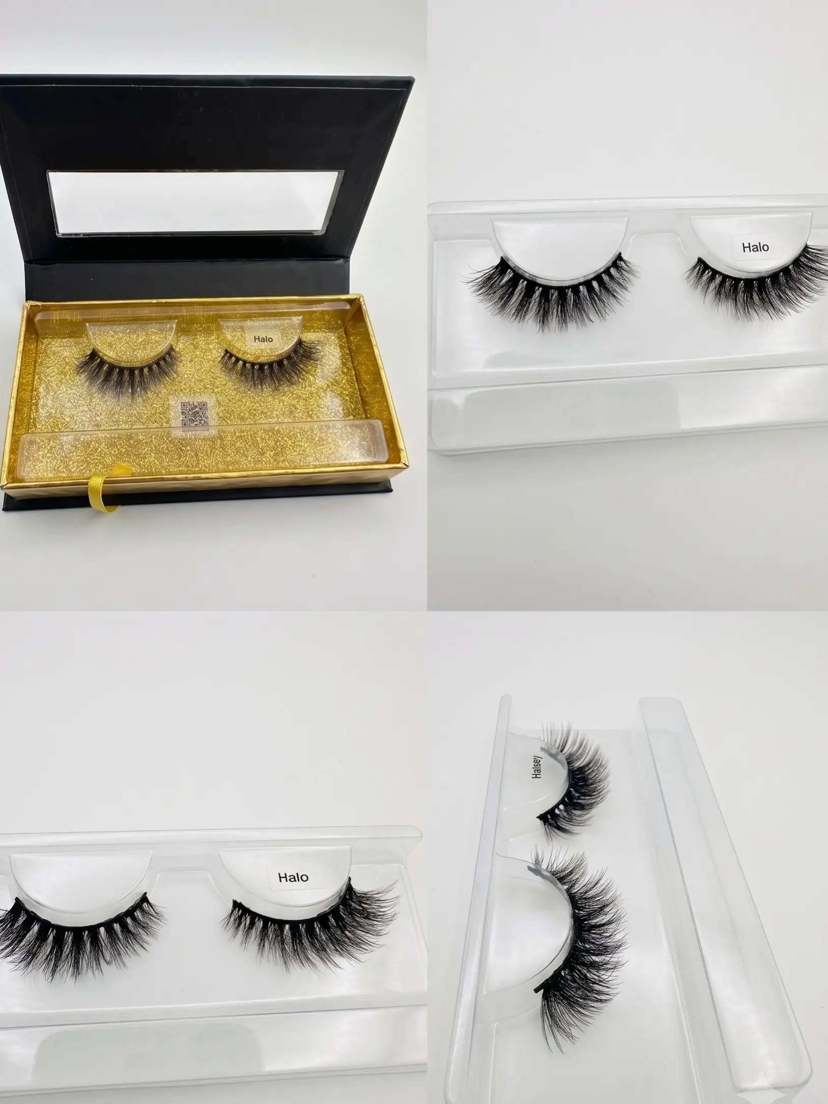 Cruelty-Free 3D D-Curl Eyelash Extensions, 15mm Wispy Fluffy Style with Balanced Volume, Black Cotton Band Luxury Makeup, 1 Pair for Glamour Doll-Eyed Look, Eyelashes Extensions, Lash Extension