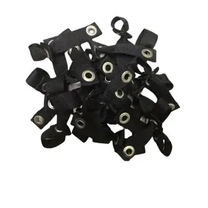 24 qty Tie Cord Chicken Leg Hitches 1" Nylon Webbing Heavy Duty 3/8 Grommets for Gamefowl Durable Construction Secure Training Sessions