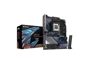 GIGABYTE X870E AORUS MASTER X3D AMD AM5 LGA 1718 ATX Motherboard, Supports AMD Ryzen 9000/8000/7000 Series Processors, DDR5, 18+2+2 Total Power Phase, 5x M.2, PCIe 5.0, USB4 Type-C, WIFI7, 10GbE, PCIe EZ-Latch+ Duo, 5-Year Warranty