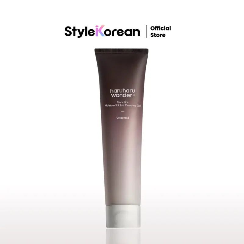 [haruharu wonder] Black Rice Moisture 5.5 Soft Cleansing Gel 100ml - Daily Cleanser, Low 5.5pH, Moisture Balance, Soap Free, For Sensitive Skin, Vegan