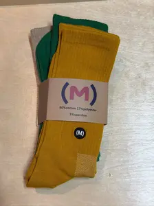 Miles 52Eighty 3 Pack Cotton Polyester Spandex Adult Men's Socks for Comfort and Style - Versatile Fit for Everyday Wear