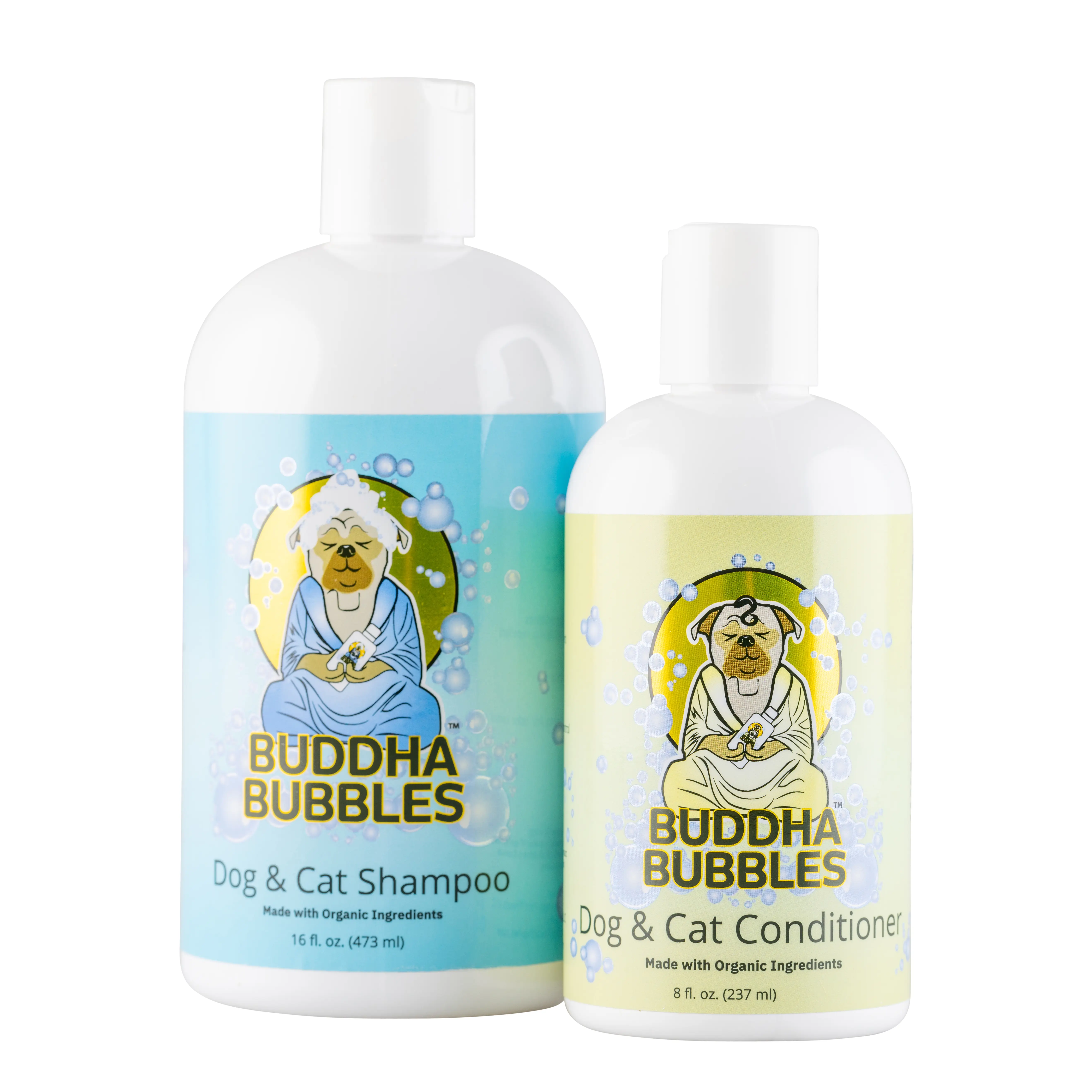 Buddha Bubbles Grab-and-Go Set Organic Shampoo & Conditioner for Dogs and Cats of All Sizes and Puppies Too!