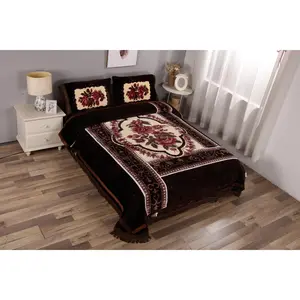 Luxury Floral 4-Piece King Size Blanket Set – Soft, Warm & Elegant Bedding