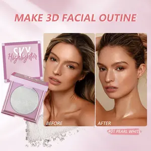 Highlight Glow & Sculpt Duo — Radiant Shimmer and Natural Matte Definition, Lightweight Glow Highlighter and Matte Powder for a 3D Sculpted Look, Gift for Her