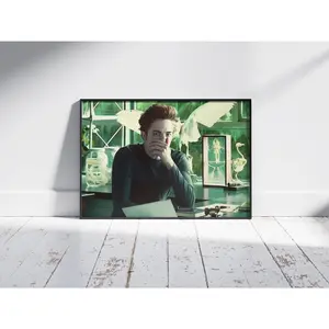Funny Bathroom Poster, Edward Smell Stinky Face, BathroomTwilight