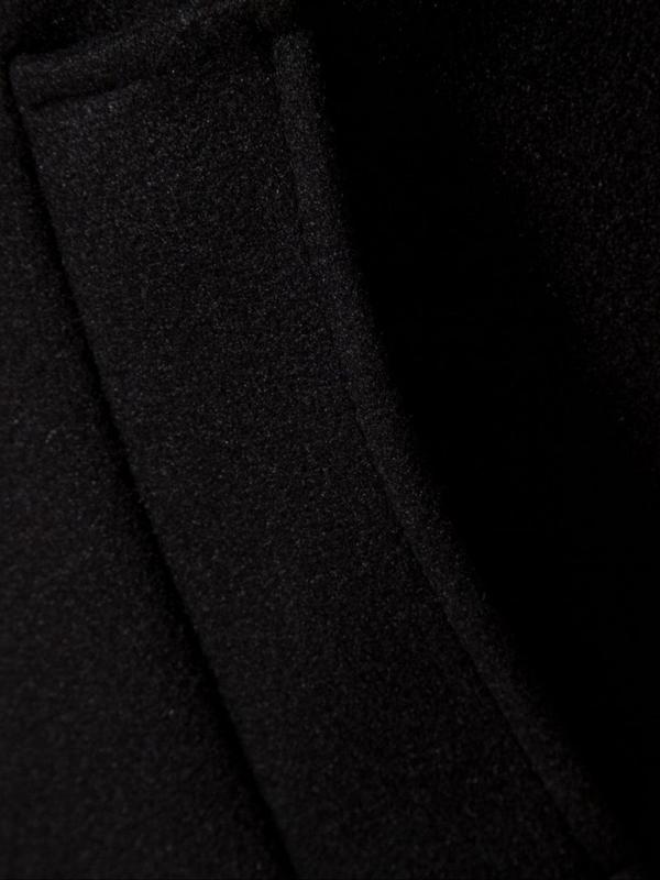 Men's Solid Double-Breasted Pocket Trench Coat Jackets, Regular Fit Casual Long Sleeve Lapel Neckline Coat for Fall & Winter, Men's Clothes for Daily Wear