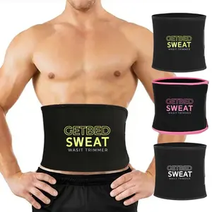 GETBED Sauna Belt Men and Women, Waist Trimmer Cincher Belt for Sports Runnging Workout Training GYM, Sweat Wap Waist Trainer Belt Shapewear, Sauna Belt Womenwear and Menwear Sport Underwear
