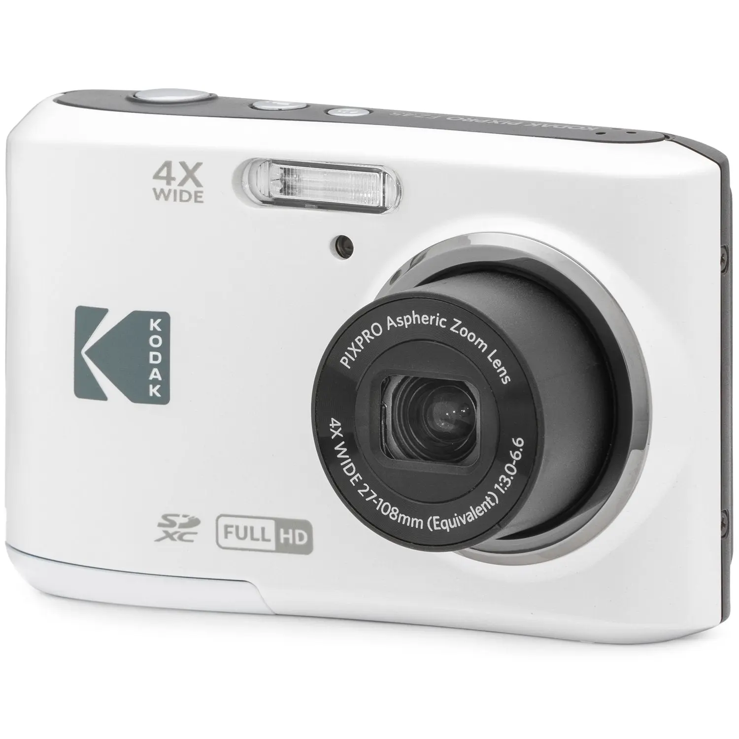 Kodak PIXPRO FZ45 16MP Wide Angle Photo Camera, White - FZ45WH Kodak PIXPRO FZ45 16MP Wide Angle Photo Camera, White - FZ45WH