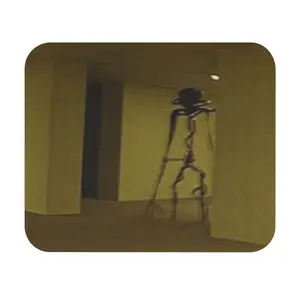 The Backrooms, Level 0 + Entity 9" x 8" Liminal Space Aesthetic Mouse Pad (Rectangle)