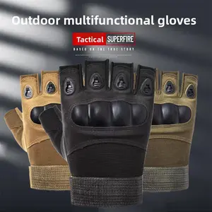 Men's Tactical Sports Gloves - Half-Finger and Full-Finger Options, Non-Slip, Wear-Resistant, Ideal for Outdoor Cycling, Mountaineering