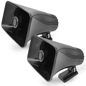 Pyle 6" PA Horn Speaker for Indoor/Outdoor Use, 50W Peak Power, Black, 2 Pack Pyle 6" PA Horn Speaker for Indoor/Outdoor Use, 50W Peak Power, Black, 2 Pack