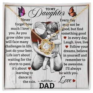 To My Daughter - Dance In The Rain Necklace
