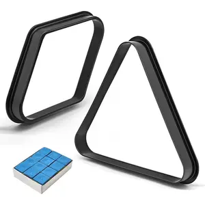 Plastic 2-1/4" Pool Ball Triangle Rack, Billiard Ball Positioning Holder for Pool Table