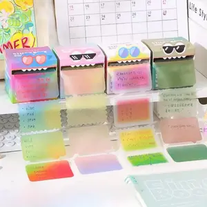 216/432 Sheets Adhesive Sticky Notes in Pastel Colors, Strong Adhesive, Shiny Pearl Material, Ideal for Office & Home, Perfect for Notes and Reminders