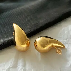 Tear-Drop Earrings 18K Gold Plated |Waterproof Non-Tarnishing