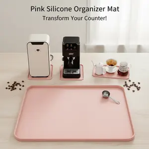 13" x 9" Mini Fridge Silicone Mat  Spill & Leak Proof Appliance Protector