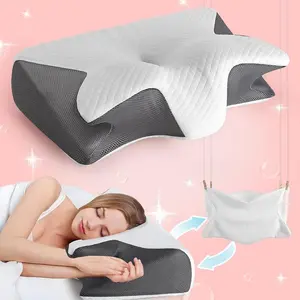 1pc  Butterfly-Shaped Neck Pillow | Soft Slow-Rebound, Suitable for Multiple Sleeping Positions, Portable for Travel and Home pillow  heartbeat cervical holiday gift idea