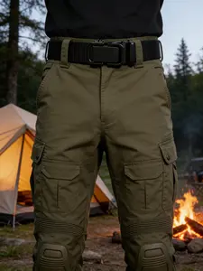 Men's Tactical Belt, Multifunctional Military Quick Release Buckle, Sports Canvas Waistband, Suitable for Daily Commute and Training, Men Accessories