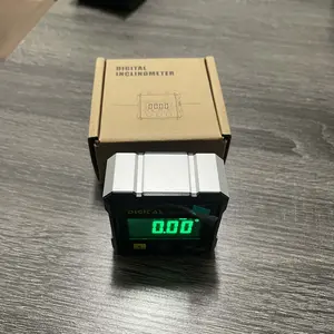 Agiufgs Magnetic Digital Angle Finder with Dual Laser Guide & 360° Magnetic Attachment Rechargeable Angle Meter for Woodworking Construction and Machinery