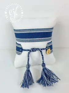 Yankee Blue Create Your Own Custom Embroidered Tassel Statement Bracelet