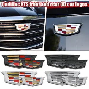 Cadillac Ats-L/xts Car Specific 3D Front Rear Emblem, Steering Wheel Decoration Decal, Engine Hood Trunk Emblem, Fits Ats-L Xts Series