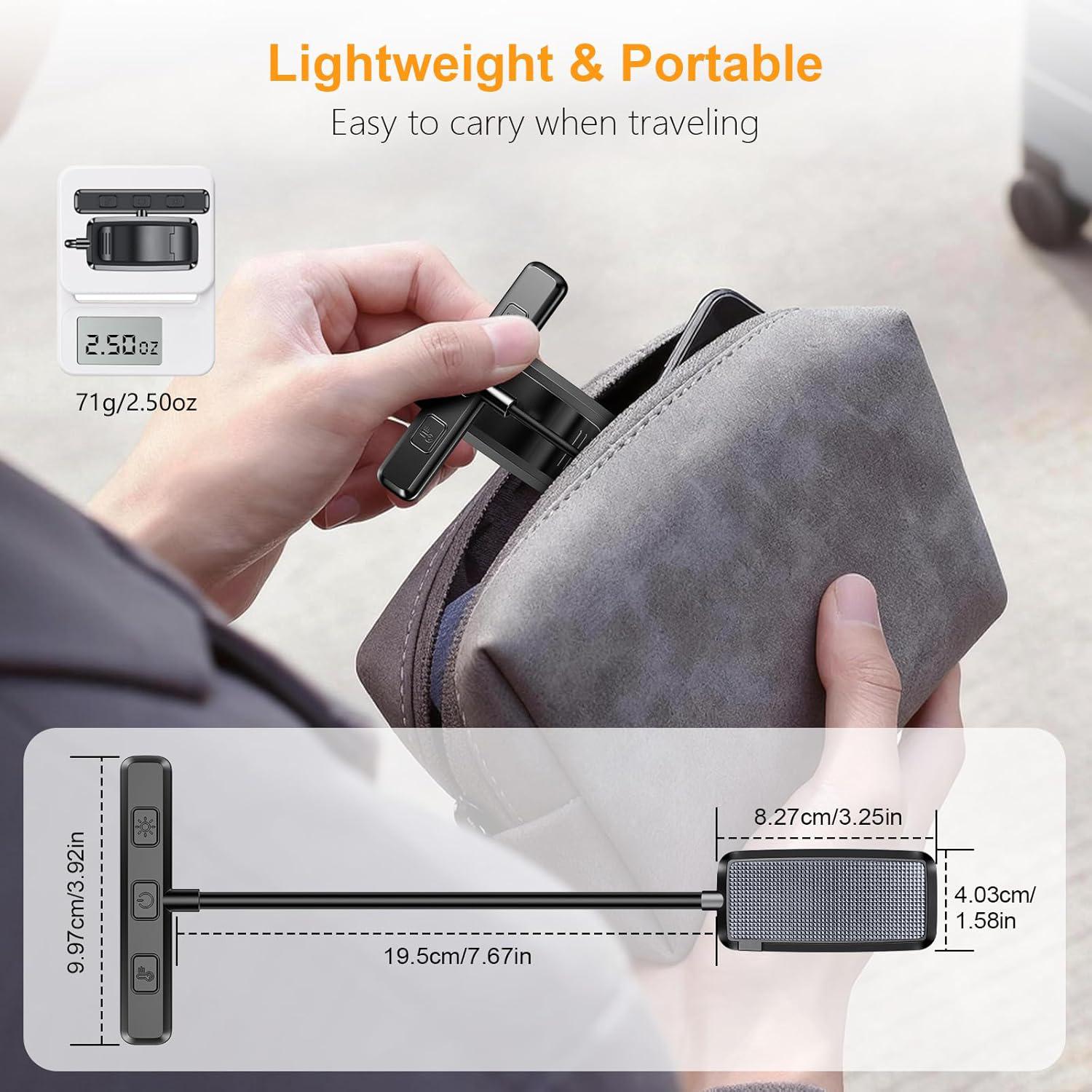 3 Colour Temperatures & Dimmable LED Clip-On Book Light | Mini Lightweight Reading Lamp for Bedside, Perfect Christmas Gift.