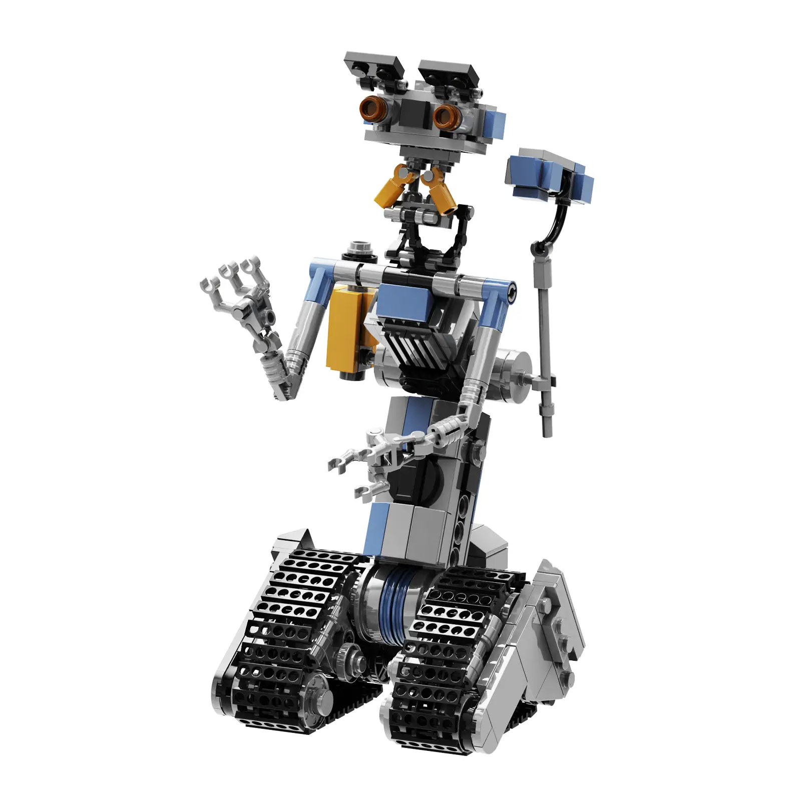 Johnny Number 5 Robot Building Blocks Set (370 pcs) – Sci-Fi Robot DIY Toy Kit for Kids Ages 6+, Fun STEM Gift for Creative Builders & Tech-Inspired H