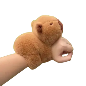 Capybara plush toy, capybara slap bracelet doll, cute stuffed toy, birthday gift for girls, slap bracelet vibrant baby mini large