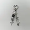 Cute Bow & Heart & Key Design Phone Chain Fashionable Cell Phone Lanyard, Portable Phone Strap, Phone Strap Holder, Phone Wrist Strap for Women & Girls, Mobile Phone Accessories, Charms, Phone Chain Wristlet