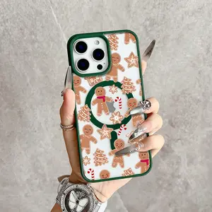 Gingerbread Joy Magic Magnetic MagSafe Snap Case for iPhone 17/16 Pro Max 15 Pro 14 13 12 Mini 11 XR XS Plus SE Shockproof Slim Protective Cover