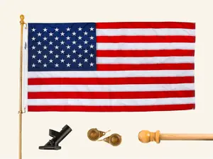 Allegiance Flag Supply Pre-Assembled 3' x 5' American Flag Set