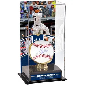 Gleyber Torres New York Yankees Autographed Baseball and Youngest Player to Hit a Walk-Off Home Run in Yankees History Sublimated Display Case with Image - Fanatics Authentic Certified