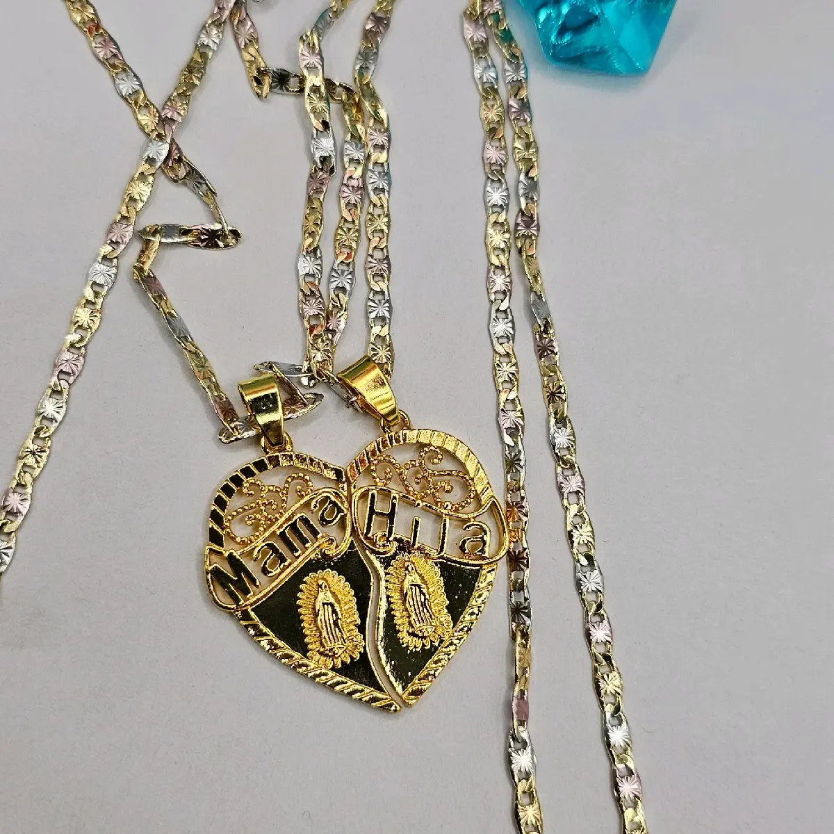 MAMA & HIJA heart beautiful chain gold-plated MAMA & HIJA heart beautiful chain gold-plated