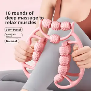 18-roller thigh trainer, and arm rollers for relaxing muscles. Suitable for calves, thighs, and arms
