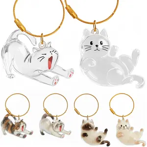 2Pcs Cat Hair Keepsake Bottles Pet Hair Keychain for Collecting Hair Furever Gift for Pet Lovers Cat Memory Keepsake Keychain