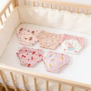 Baby Diaper Pants Set, Soft Skin-Friendly Design, Reusable & Washable, Unisex Newborn Training Pant Gift, Durable Leak-Proof Protection