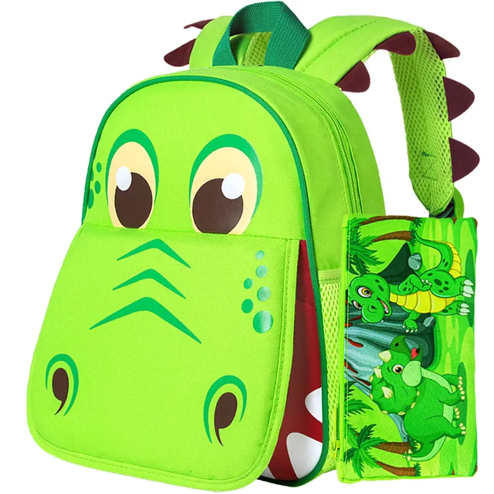 Dinosaur Backpack for Boys, Toddler Kids Preschool Bookbag, 12" Cute Cartoon Animal Schoolbag