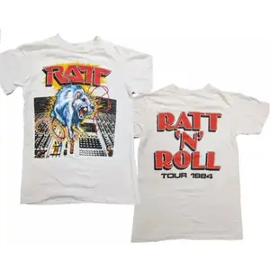 Vintage Ratt T-shirt Sweater Retro Music Tour 1984 Graphic Tee