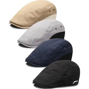 Newsboy Hats for Men Cabbie Driving Cap Classic Newsboy Flat Cap Hunting Hat for Old Men Drivers Outdoor Daily