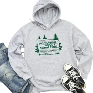 Wishabish Woods Hoodie, Oversized Pullover Casual Menswear