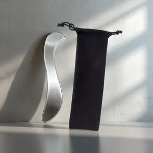 Stainless Steel Gua Sha Scraping Massage Tool for Face & Body | Deep Tissue Muscle Relief, Anti-Aging, Smile Lines & Wrinkle Reducer | Durable Easy to Clean Facial Sculpting Tool, Portable Skin Care Massager