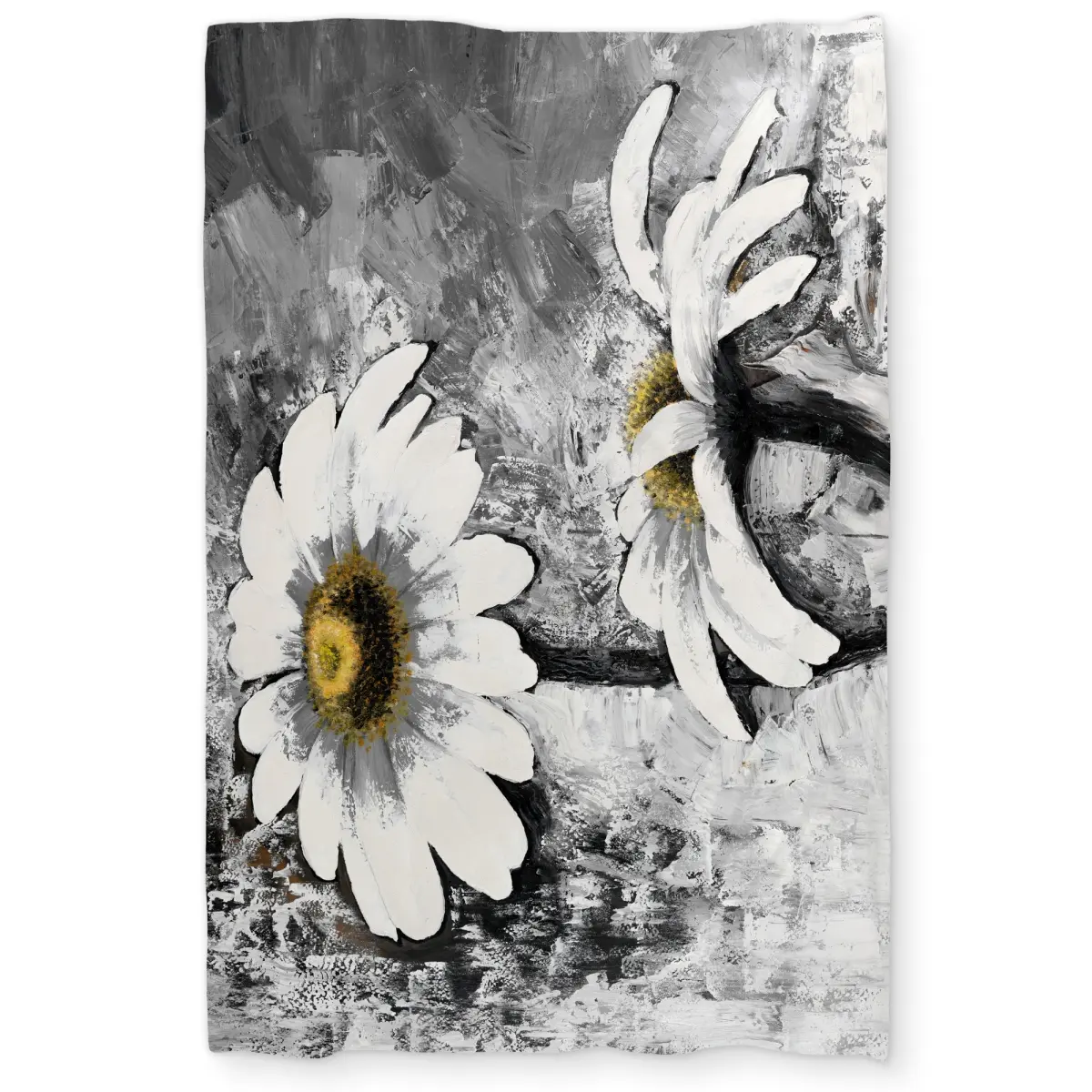 360 stand Twin Size Extra Long Microfiber Duvet Cover - Abstract Daisy Floral Print, Machine Washable, Twin Bed Home Decor, Indoor Use, Botanical Duvet Covers, Comfortable Duvet Covers