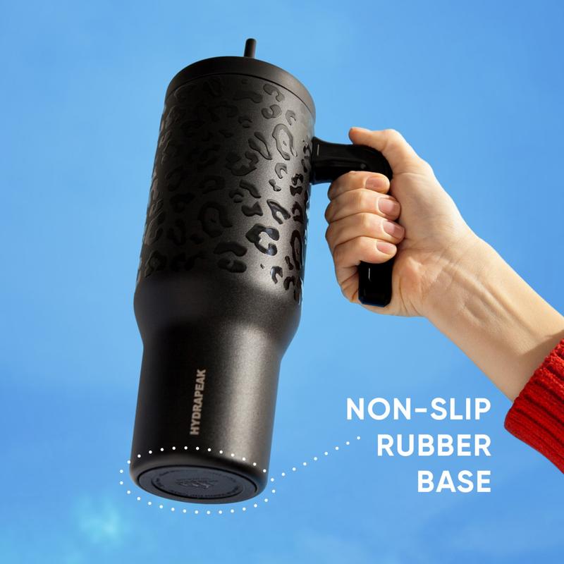 HYDRAPEAK Voyager 40oz Stainless Steel Tumbler with Handle, Insulated Water Bottle with Straw & Lid, Reusable Travel Mug Flask - Containers HYDRAPEAK Voyager 40oz Stainless Steel Tumbler with Handle, Insulated Water Bottle with Straw & Lid, Reusable Travel Mug Flask - Containers