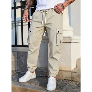 Men's Fashion Tapered Cargo Outdoor Long Pants, Classic Dress Pant Waist Design with Multi Cargo Pockets, Comfortable Casual Trousers Perfect for Everyday Outdoor Activities and Leisure Daily Wear
