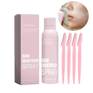 Facial Hair Removal Kit for Women Dermaplaning Spray and Razor Set Smooth Skin Radiant Glow Oil-Absorbing Prep Mist for Sensitive Skin