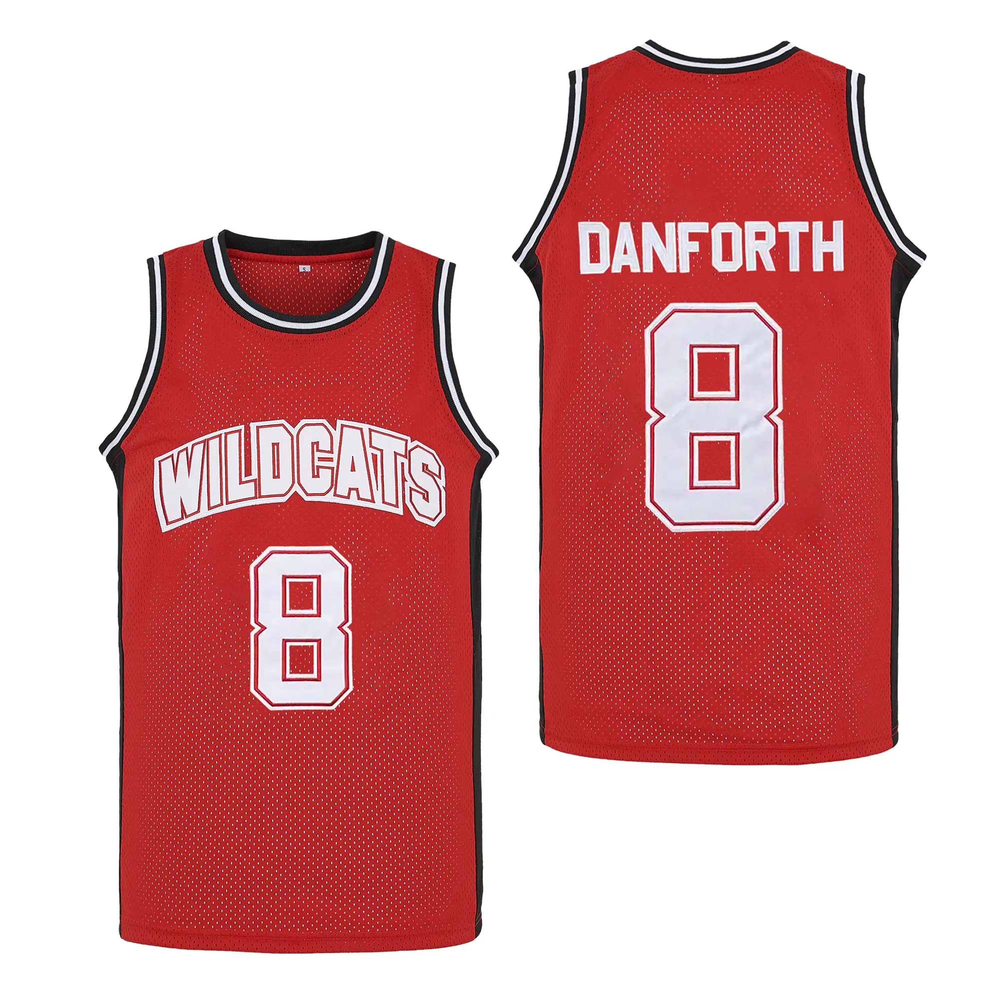 WILDCATS Danforth #8 Bolton #14 Classic Stitched Basketball Jersey, Stylish Jersey, Sportswear Clothing, Red Sport Top (Sizes S-XXL), Sport Outdoor Clothes